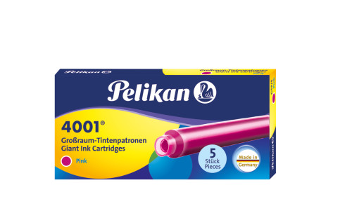 Naboje atramentowe Pelikan 4001 różowe długie (5szt)